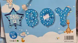 Набір фольгованих кульок "It's a boy" 5 шт святкові декорації - мініатюра 2