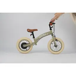 Велосипед-біговел Qplay Miniby 3в1 12" Grey-Green (CB02MiniBy12Grey-Green) - мініатюра 6