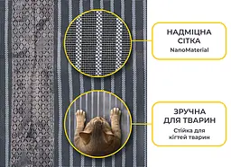 Москітна сітка на магнітах для дверей Fabrika King Kong, колір сірий, розмір 92х200 см - мініатюра 8