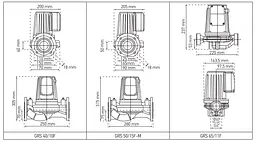 Насос циркуляційний фланцевий Koer Grs 40/10F, Н=10М, Q=18кбМ, P=550 Вт KP2769 - мініатюра 3