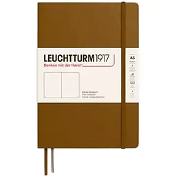 Блокнот Leuchtturm1917 Середній М'яка обкладинка Spice Brown Чисті аркуші (372210)