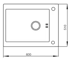 Мийка MIXXUS MX(304)6051-200x1.2-HM-GLASS (MX0573) - мініатюра 2