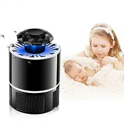 Лампа пастка для комарів нищівник комах 5 Вт USB Mosquito Killer Lamp чорна - мініатюра 3