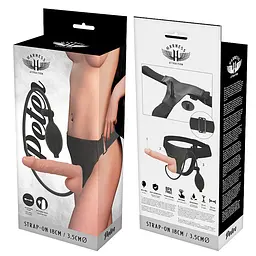 Страпон Harness Attraction Peter Strap-on Black, 18 см (тілесний) - мініатюра 5