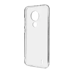 Прозрачный чехол для Nokia C21 с защитой камеры, тонкий, силиконовый, бесцветный, ударопрочный, противоударный бампер с закрытой камерой, ArmorStandart (ARM70427)