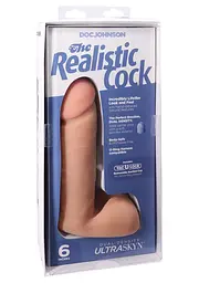 Фалоімітатор Doc Johnson The Realistic Cock 6 inch White - мініатюра 4