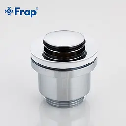 Донний клапан Frap F61, автомат, 1 1/4", хром, Хром - мініатюра 2
