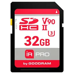 Карта пам'яті Memory card SD 32Gb GoodRAM IRDM PRO SDXC V90 UHS-II U3 ​​Retail