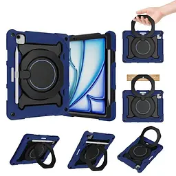 Чохол-підставка BeCover броньований протиударний для Apple iPad Air 11" M2/M3 2024/2025 Blue (711926) - мініатюра 2