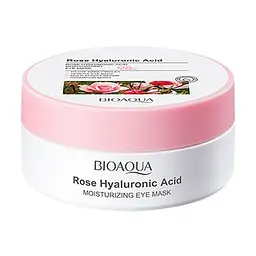 Гідрогелеві патчі Bioaqua для очей з трояндою та гіалуроновою кислотою Rose Hyaluronic Acid Moisturizing Eye Mask - мініатюра 2