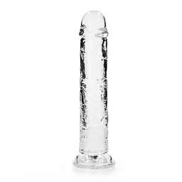 Фалоімітатор RealRock Crystal Clear 9'', 25 см (прозорий) - мініатюра 2