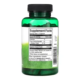 Псиліум Swanson Psyllium Husks 610 mg 100 caps (1086-2023-10-4071) - мініатюра 2