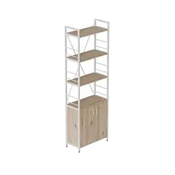 Етажерка 4/60 Ferrum-decor Серії Конект з тумбою 179x60x28 Білий ДСП Артизан (FRD-104492)