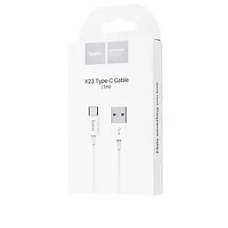 Кабель Hoco X23 Pisces Cable USB to Type - C 3A 1m White - мініатюра 2