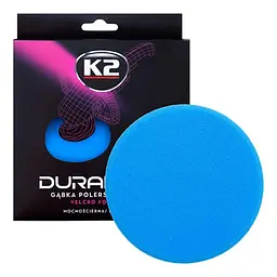Губка для полірування K2 Duraflex жорстка блакитна 150*25мм на липучці(L611)