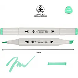 Маркер акварельний Santi sketch SM-30 малахіт 6 шт. (390566) - мініатюра 2