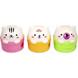 Точилка "Class" №4857C Kittens подвійна з конт.,асорті