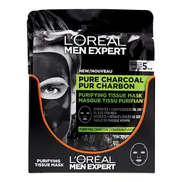 Тканинна маска L'Oreal Paris Men Expert Pure Charcoal, для чоловіків, 30 г - мініатюра 4