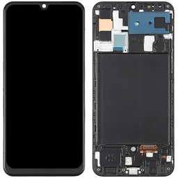 Дисплей Samsung A505 Galaxy A50 чорний, OLED, з рамкою