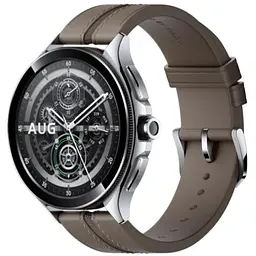 Смарт-годинник Xiaomi Watch 2 Pro Bluetooth Silver Case with Brown Leather Strap (BHR7216GL)