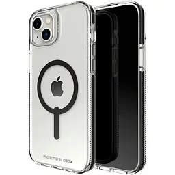 Протиударний чохол Gear4 Piccadilly MagSafe для iPhone 13 / 14 /15 (6.1") Прозорий Black (702010126) - мініатюра 7