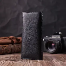 Велика ключниця з функцією гаманця з натуральної шкіри ST Leather 22492 чорна - мініатюра 9