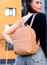 Жіночий рюкзак Sambag Brix KQH Бежевий 29 х 22 х 10 см (11321026) - мініатюра 5
