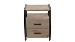 Тумба універсальна Ferrum-decor Вів'єн 2/2 50x41x40 чорний ДСП Дуб Сан-Марино 16мм (FRD-104157) - мініатюра 4