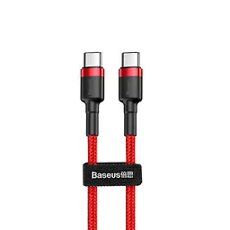 Кабель Baseus Cafule Series Cable Type-C to Type-C PD2.0 60W 3A 2m CATKLF-H09 Red - мініатюра 2