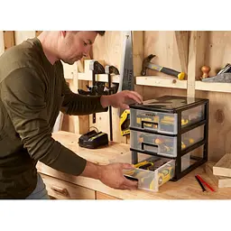 Ящик Stanley Essential L вертикальний з 3 висувними секціями пластмасовий 34x25x32 см (STST40712-1) - мініатюра 5