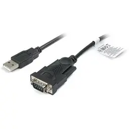Адаптер Usb Cablexpert, чорний, Usb 2.0 - RS-232 (COM) , 1.5 м (UAS-DB9M-02)