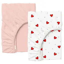 Набір простирадло на резинці 200х220 ROSE HEARTS COSAS (4822052399552)