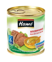 Мясное пюре Hame Говядина, 100 г