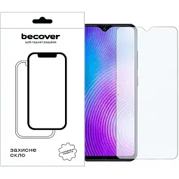 Скло захисне BeCover Tecno Pop 7 (BF6) 3D Crystal Clear Glass (709265) - мініатюра 3