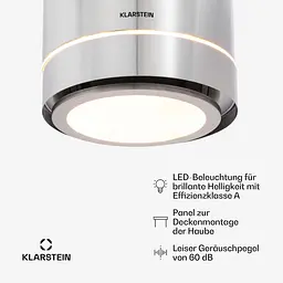 Острівна витяжка Klarstein Tron Ambience 540 м3/год (10032579) - мініатюра 4