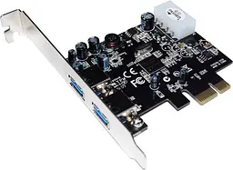 PCI-E Контролер USB3.0 (2ext. Molex) Low Profil, NEC, RTL - мініатюра 6