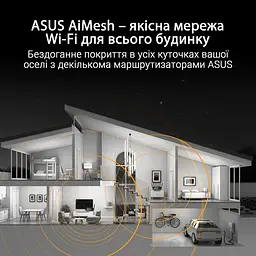 Бездротовий роутер Wi-Fi 7 Asus TUF Gaming BE6500 (TUF-BE6500) (90IG0920-MO9C00) - мініатюра 4