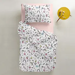 Набір простирадл на резинці Cosas R&M DOTS 60х120х12 см (SetSheet_Rose_DotsMint_120x60) - мініатюра 5
