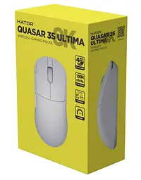 Миша HATOR Quasar 3S Ultima 8K Wireless White (HTM661) - мініатюра 6