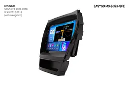 Штатна автомагнітола EasyGo M9-3-32-HSFE Hyundai Santa Fe, iX-45 2012-2018 - мініатюра 4