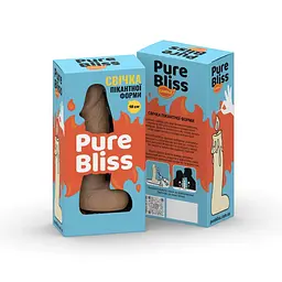Свічка у вигляді члена Pure Bliss Big Brown 18 см - мініатюра 7