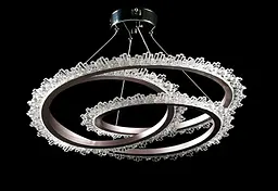 Люстра стельова LED Splendid Ray L146/1, хром, 1 лампа, регульована висота 30-100 см, діаметр 55 см, сучасний стиль для дому
