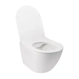 Унітаз підвісний Qtap Jay безободковий з сидінням Soft-close QT07335176W - мініатюра 2