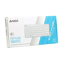 Клавіатура A4Tech FBX51C Wireless/Bluetooth White (4711421972987) - мініатюра 8