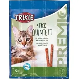 Ласощі для котів Trixie Premio Stick Quintett палички з домашньою птицею та печінкою 5 г 5 шт.