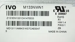 Матриця 13.3 M133NWN1 R.1 1366х768, 30pineDP, LED, SLIM вертикальні вушки, матова, роз'єм ліворуч знизу, for ASUS UX32V для ноутбука - мініатюра 2