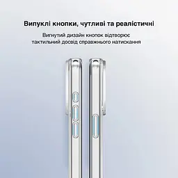 Чохол Vokamo для iPhone 15 Pro Max подвійний захисний з магнітним кільцем прозорий (NVK010806) - мініатюра 4