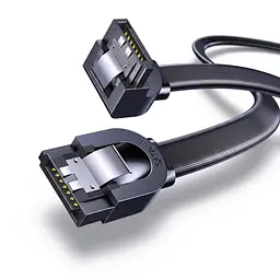 Кабель UGREEN US217 SATA III кутовий 90° 0,5 м чорний (30797)