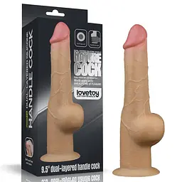 Реалістичний силіконовий фалоімітатор 9.5'' DUAL LAYERED LOVETOYS 66-LV411031 99192
