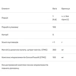 Магній Trace Minerals Magnesium Powder Stress-X зі смаком малини та лимона 350 мг 460 г - мініатюра 3